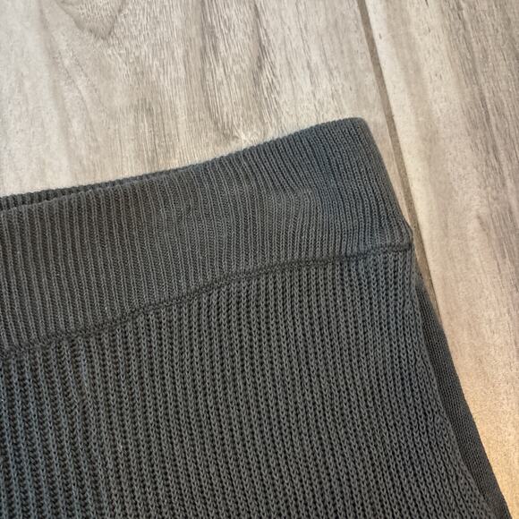 Free People Womens Linen Blend Pants Size PS Gray Knit Wide Leg FP Beach Boho - Picture 5 of 7